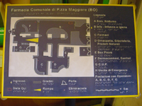 mappa visuo-tattile della farmacia