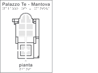 cartolina visuo-tattile della planimetria di Palazzo Te